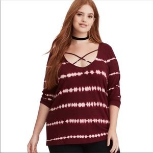 💜Torrid Tie Dye Strappy Top
